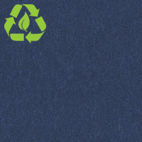 Recycled blue smooth paper