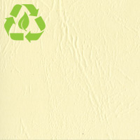 Recycled ivory leatherette paper